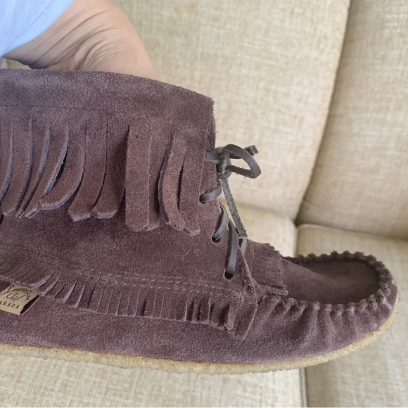 Laurentian Chief Moccasins Canada Chocolate Brown.Size 7 - Picture 2 of 4